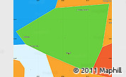 Political Simple Map of Kazan