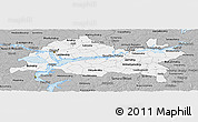 Gray Panoramic Map of Republic of Tatarstan