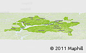 Physical Panoramic Map of Republic of Tatarstan, lighten