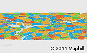 Political Panoramic Map of Republic of Tatarstan