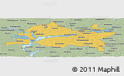 Savanna Style Panoramic Map of Republic of Tatarstan