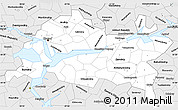 Silver Style Simple Map of Republic of Tatarstan