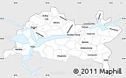 Silver Style Simple Map of Republic of Tatarstan, single color outside