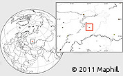 Blank Location Map of Samara
