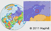 Political Location Map of Samara