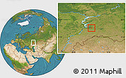 Satellite Location Map of Samara