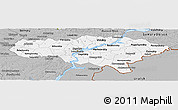 Gray Panoramic Map of Saratov Oblast