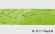 Physical Panoramic Map of Saratov Oblast