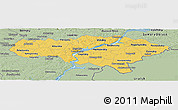 Savanna Style Panoramic Map of Saratov Oblast