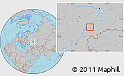 Gray Location Map of Volsk