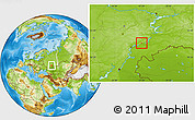 Physical Location Map of Volsk