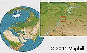 Satellite Location Map of Volsk
