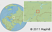 Savanna Style Location Map of Volsk