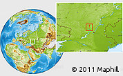 Physical Location Map of Frolovo