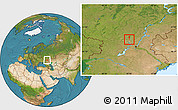 Satellite Location Map of Frolovo