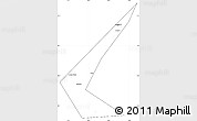 Blank Simple Map of Volgograd, cropped outside