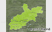 Physical 3D Map of Volgo-Vyatka, darken, semi-desaturated