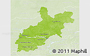 Physical 3D Map of Volgo-Vyatka, lighten