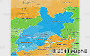 Political Shades 3D Map of Volgo-Vyatka