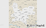 Classic Style Map of Kirov Oblast