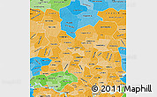 Political Shades Map of Kirov Oblast