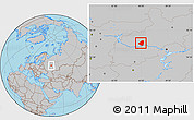 Gray Location Map of Yurinskiy