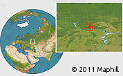 Satellite Location Map of Yurinskiy