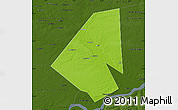 Physical Map of Yurinskiy, darken