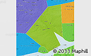 Physical Map of Yurinskiy, political outside