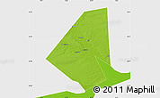 Physical Map of Yurinskiy, single color outside