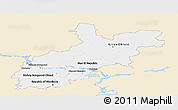 Classic Style Panoramic Map of Volgo-Vyatka, single color outside