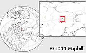 Blank Location Map of Saransk
