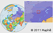 Political Location Map of Saransk