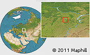 Satellite Location Map of Saransk