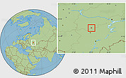 Savanna Style Location Map of Saransk