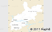 Classic Style Simple Map of Volgo-Vyatka, single color outside