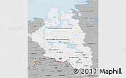 Gray 3D Map of Western Siberia