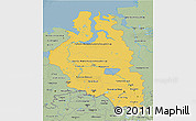 Savanna Style 3D Map of Western Siberia