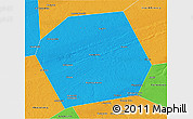 Political 3D Map of Pankrushykhinskiy