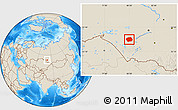 Shaded Relief Location Map of Pankrushykhinskiy