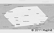 Gray Panoramic Map of Pankrushykhinskiy