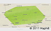 Physical Panoramic Map of Pankrushykhinskiy, shaded relief outside