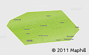 Physical Panoramic Map of Pankrushykhinskiy, single color outside