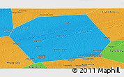 Political Panoramic Map of Pankrushykhinskiy