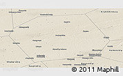Shaded Relief Panoramic Map of Pankrushykhinskiy