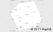 Silver Style Simple Map of Pankrushykhinskiy