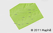 Physical 3D Map of Rebrikhinskiy, single color outside