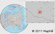 Gray Location Map of Rebrikhinskiy