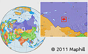 Political Location Map of Rebrikhinskiy