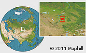 Satellite Location Map of Rebrikhinskiy